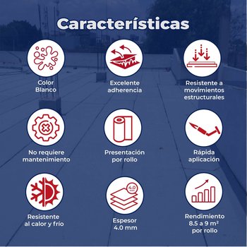 Prefabricado FP Gravilla Blanca SBS Superply 4.0mm