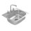 Fregadero C200 marca Eb Técnica 57 x 51 cm 1 tina