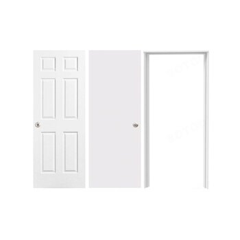 Paquete Puerta Lamina Mixta 90X2.10 MT Con Marco Metalico