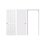 Paquete Puerta Lamina Mixta 90X2.10 MT Con Marco Metalico
