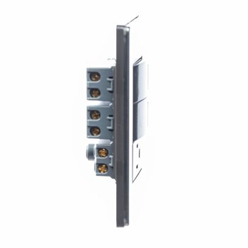 Placa 2 Apagadores Sencillos 1 Contacto Lucek BP19MA