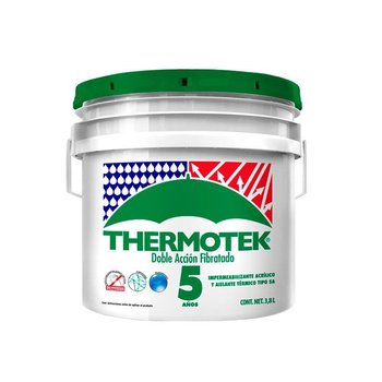 Impermabilizante Acrilico Fibratado Rojo 5 AÑOS 3.8 LT