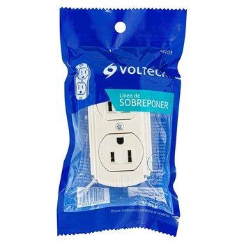 Contacto Sobreponer Dúplex 2 Polos Tierra