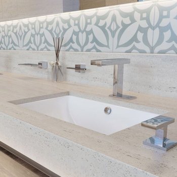 Lavabo Bajo cubierta Lv marcus Helvex Rectangular Blanco