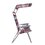 Silla playa plegable respaldo alto y toldo, variedad d/colores