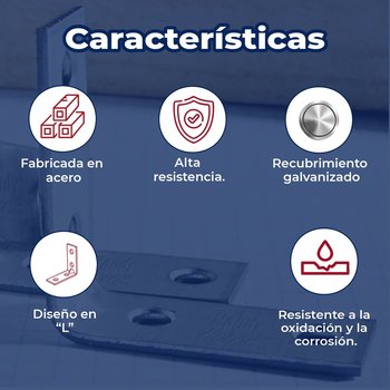 Unión Escuadra Galvanizada Handy Home 1½ x 1½ pulg