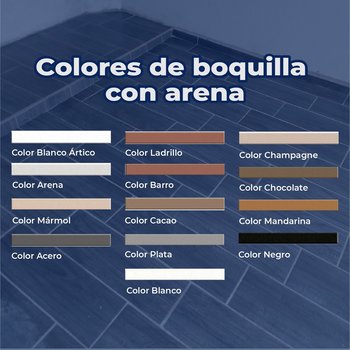 Boquilla con arena 10 kg Crest color ladrillo
