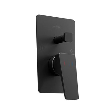 Llave Monomando Regadera Tina Con Desviador Spiga Ébano Helvex