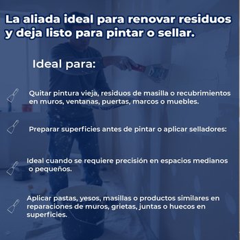 Espátula Flexible BYP 3 pulgadas Mango Plástico Natural