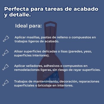 Espátula plástica de 3" Pulgadas Truper