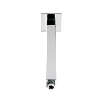 Brazo y chapetón cuadrado a techo para regadera Helvex TR-038