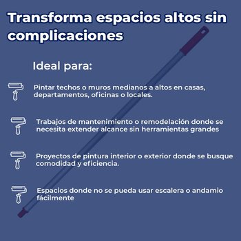 Extensión para Rodillo Aluminio 1.50 Extendible a 3 Metros Byp