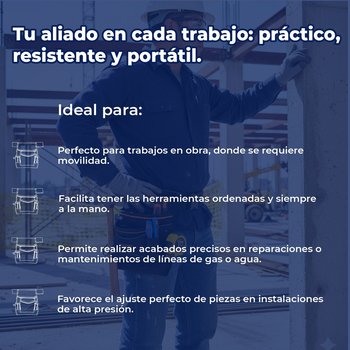 Porta herramientas de poliéster 13 compartimentos Truper