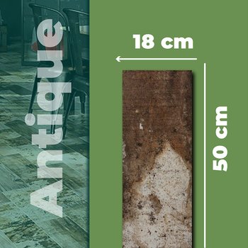 Piso Antique Wood Ocre Daltile 18x50 cm