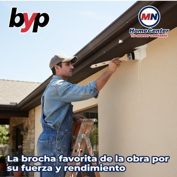 Brocha tipo "Mano de chango" de cerda natural BYP 2" Pulgadas