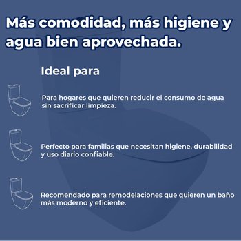 Sanitario 2 piezas WC Murano Blanco 4.8 l