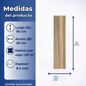 Piso Tipo Madera Foresta castaño Daltile 20x90 cm GF01