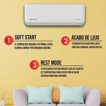 Minisplit Inverter 1 Ton Solo Frio 110v Inverter 17
