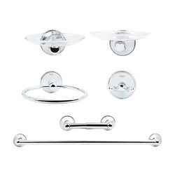 Juego de Accesorios para Baño Atenas Cromo Rugo JE14C Juego de Accesorios para Baño Atenas Cromo Rugo JE14C