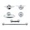 Accesorios para Baño Atenas Cromo JE14C