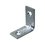 Unión Escuadra Galvanizada Handy Home 1 x 1 pulg