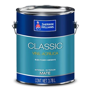 Pintura Vinil Acrílica Mate Classic Blanco 3.78L