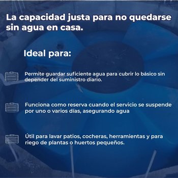 Cisterna Rotoplas 2800 Litros sin Equipo para Almacenar Agua