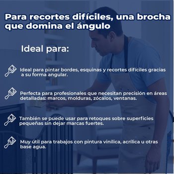 Brocha de Poliéster Project Select Corte Angular BYP 2" Pulgadas