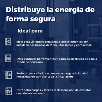 Centro Carga Igesa 2 Circuitos Sobreponer