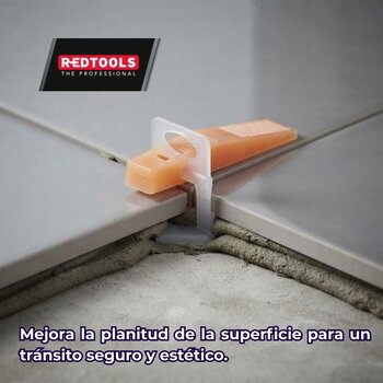 Base Nivelador Para Pisos Redtools PRO 1 100 Piezas