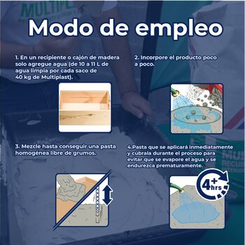 Cemento Blanco Multiplast Cemex 25 KG