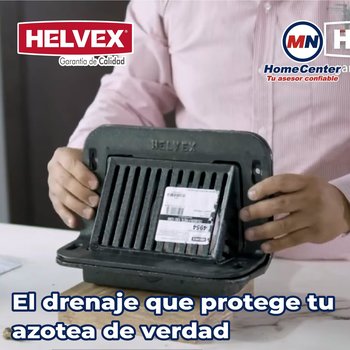 Coladera Pretil para Azotea Tubo 4 pulg de Roscar Helvex 4954