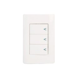 Placa 3 Apagadores Sencillos marca Lucek Blanco BA03B Placa 3 Apagadores Sencillos marca Lucek Blanco BA03B