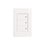 Placa 3 Apagadores Sencillos marca Lucek Blanco BA03B