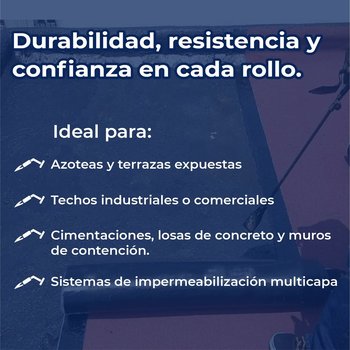 Imper Prefabricado SBS Novaroll 4.00 mm Fibra Poliéster Te