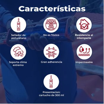 Sellador Poliuretano Superseal Gris 300 ML