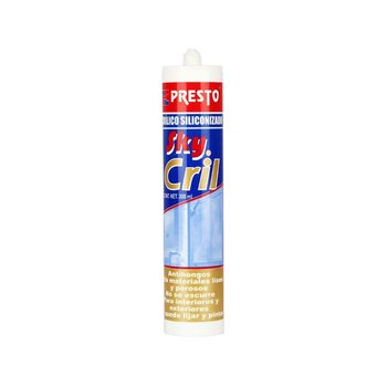 Sellador Acrílico Siliconizado Sky Cril Presto Gris 300 mL