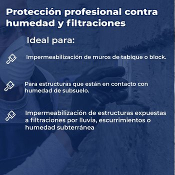 Impermeabilizante Cementoso CR 65 FF Gris 25 KG