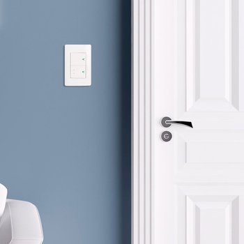 Placa 2 Apagador Sencillo Lucek Blanco BA023B