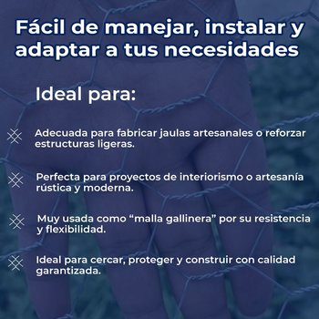 Malla Hexagonal DeAcero 1.00 x 45 M Calibre 22