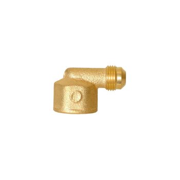 Codo Estufa Bronce 3/8 Flare X 1/2 F.I.P.
