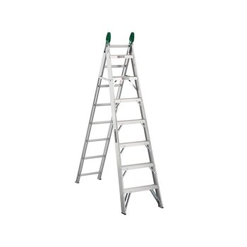 Escalera Aluminio Cuprum Convertible 15 Peldaños