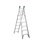 Escalera Aluminio Cuprum Convertible 15 Peldaños