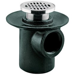 Coladera Una Boca Rejilla Redonda 24