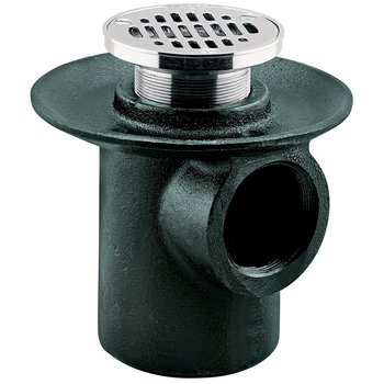 Coladera Una Boca Rejilla Redonda 24