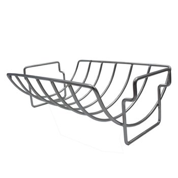 Soporte para Asar Costillas o Aves Fabricada en Acero Inoxidable