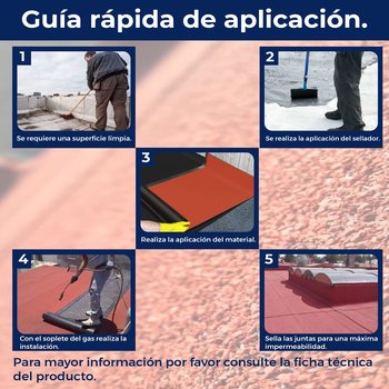 Imper Prefabricado SBS Novaroll 3.5 mm Fibra Vidrio Terracota