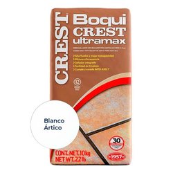 Boquilla con arena 10 kg Crest color blanco ártico