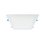 Luminario Led empotrado blanco neutro Flat Square Estevez 24 W