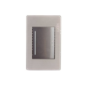 Placa 1 Apagador Anodizado Lucek BP013MA